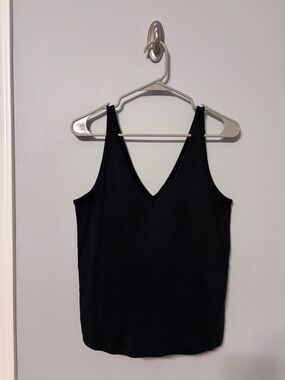 J. Crew Black V-Neck Tank Top